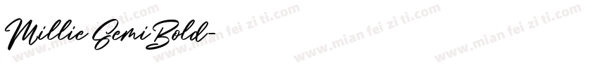 Millie SemiBold字体转换